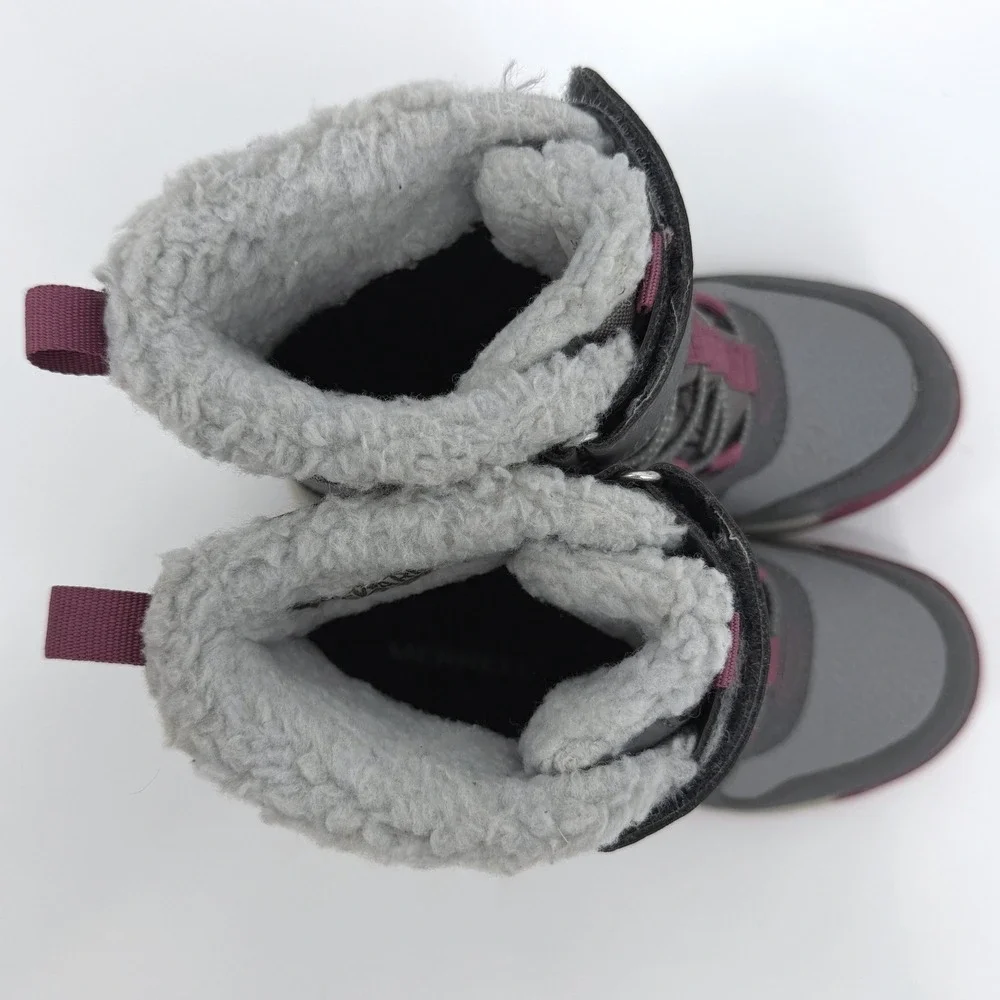 Merrell Girl's Snow Crush 2.0 Waterproof Winter Snow Boots Sz 10 Insulated